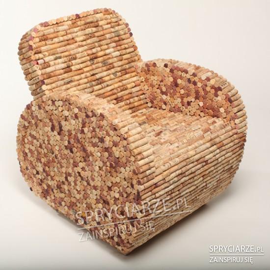Fotel z korków
