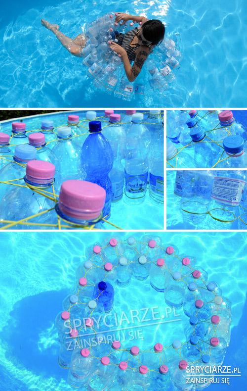 Ponton do pływania z butelek