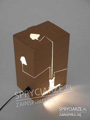 Lampa z kartonu