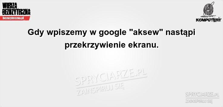 "aksew" w Google