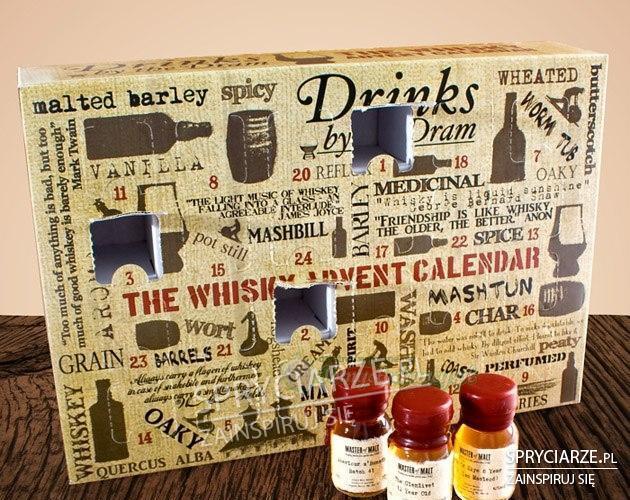 Kalendarz adwentowy z buteleczkami whisky