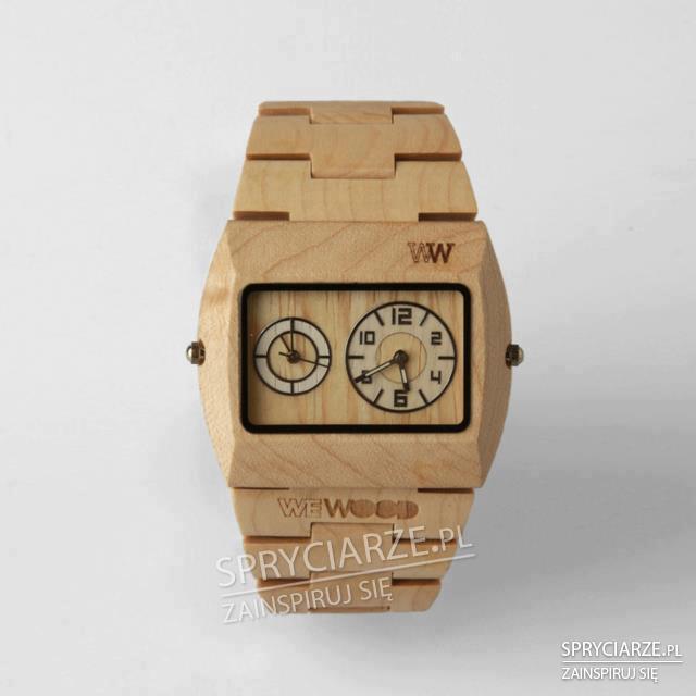 Drewniany zegarek na rękę