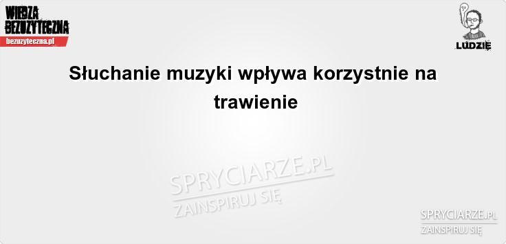 Słuchaj muzyki przy jedzeniu