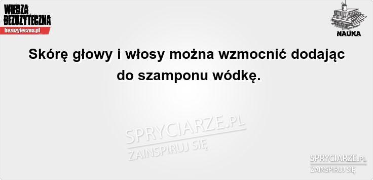 Włosy i wódka
