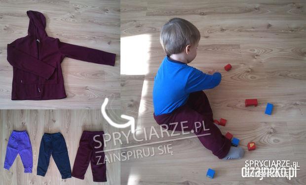 Spodenki dla dziecka ze starej bluzy