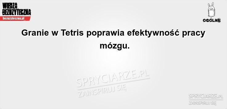Graj w tetrisa