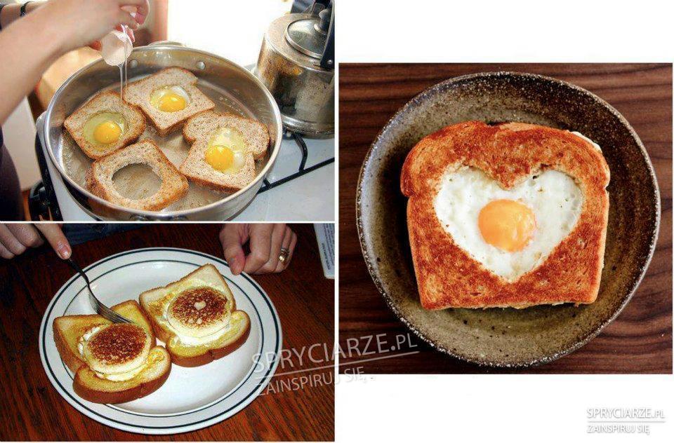 Chlebek i jajko - pomysł na śniadanie