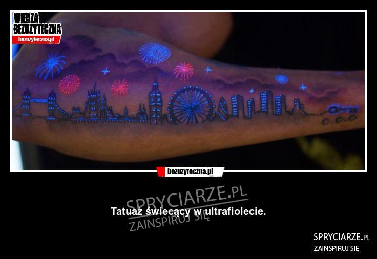Tatuaż świecący w ultrafiolecie