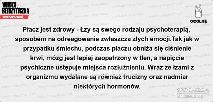 Płacz jest zdrowy 