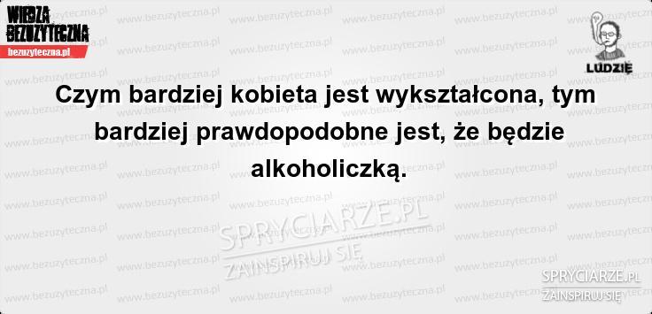 Wykształcenie i alkoholizm