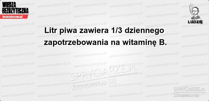 Witamina B i piwo