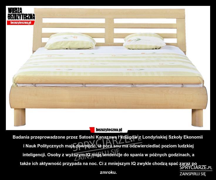 A ty kiedy idziesz spać?