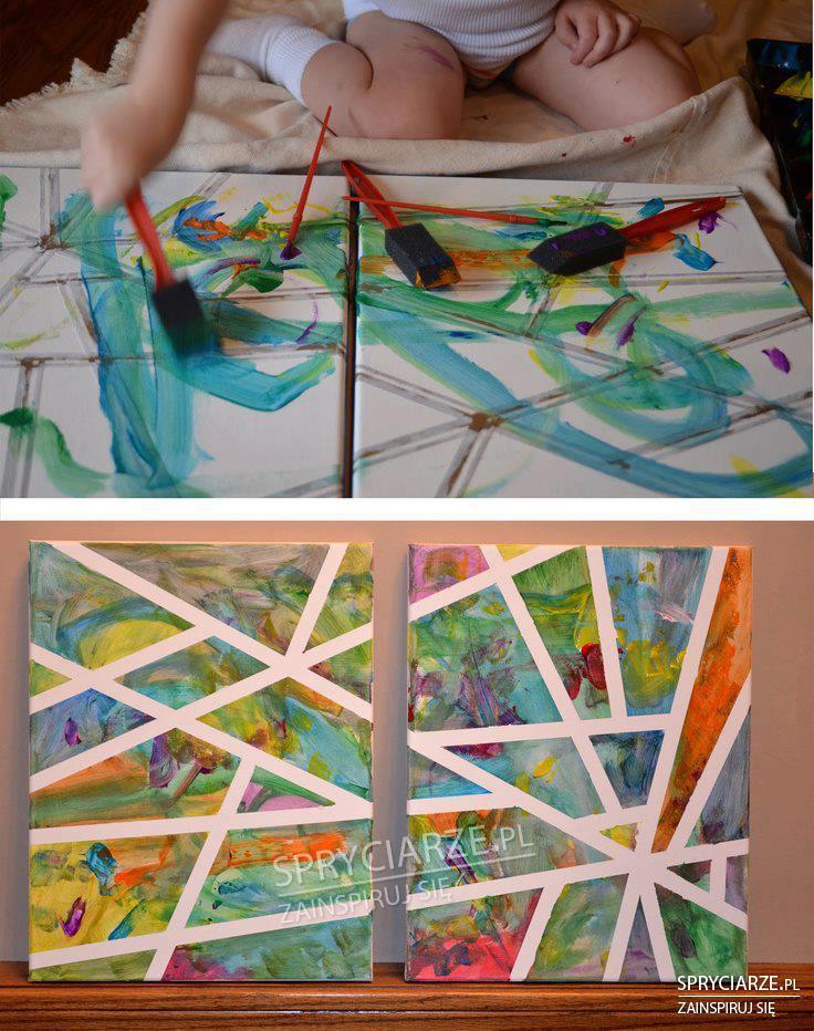 Nawet dziecko namaluje ciekawą abstrakcję