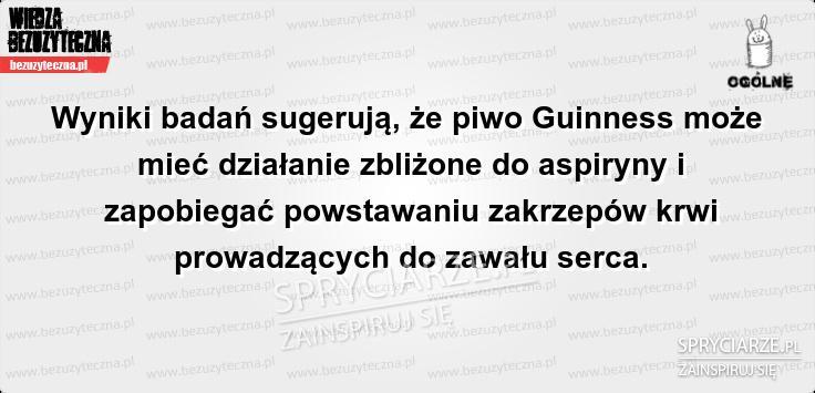 Piwo Guinness i jego możliwości