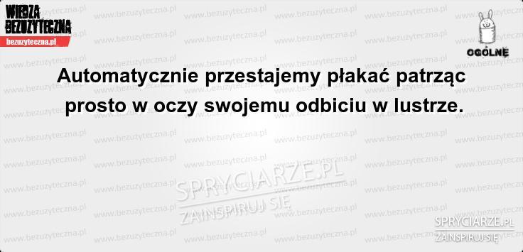 Sposób na zatrzymanie płaczu