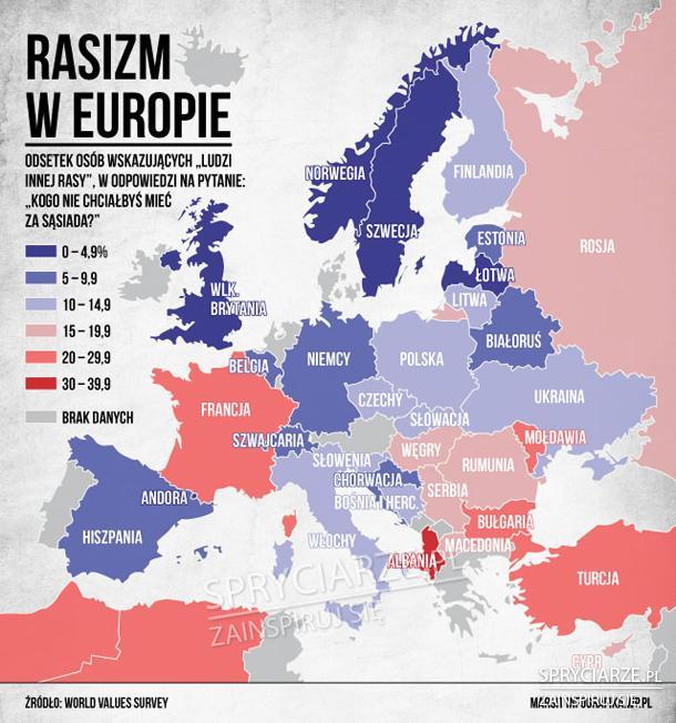 Poziom rasizmu w Europie