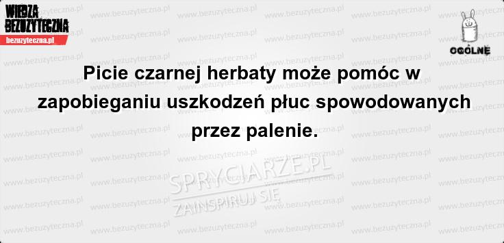 Czarna herbata dla palaczy