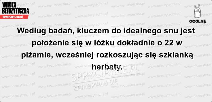 Sposób na idealny sen