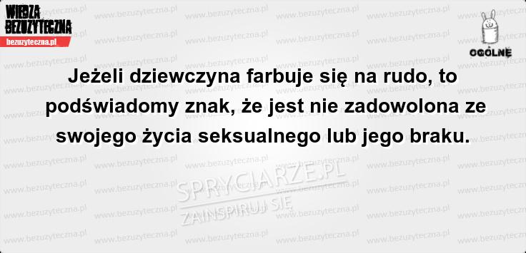 A Twoja dziewczyna chce zmienić kolor włosów?