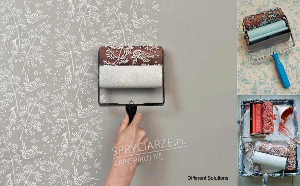 Malowanie wzorów na ścianie