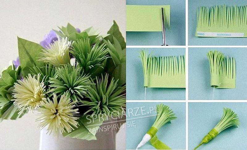 Sposób na kwiatki z papieru