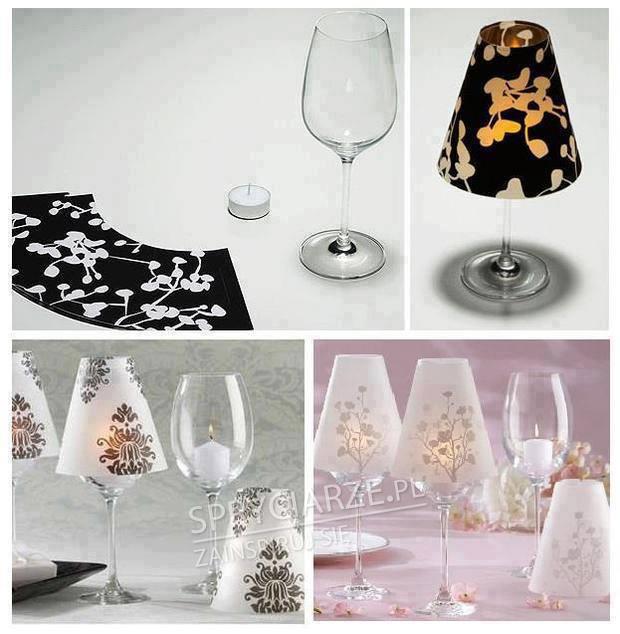 Lampki z kieliszków