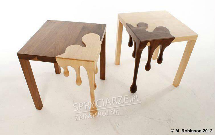 Ociekający designerski stół