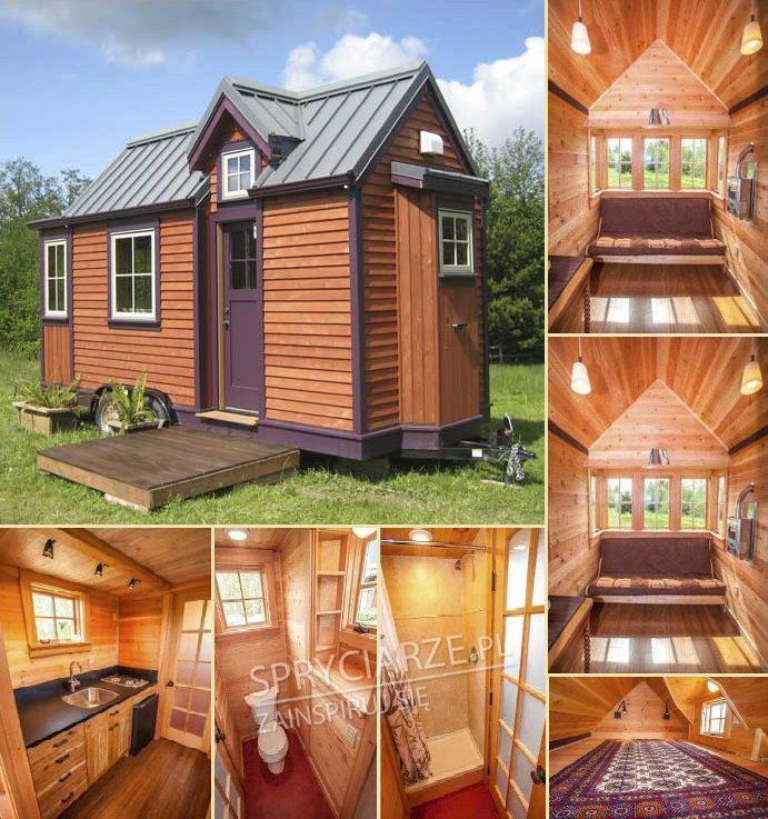 Stylowy domek na kółkach