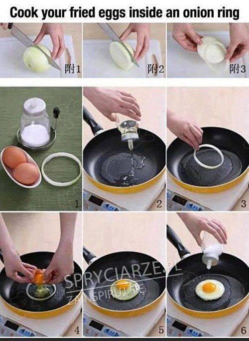Idealnie usmażone jajka? Użyj cebuli