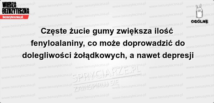 Żucie gumy i depresja