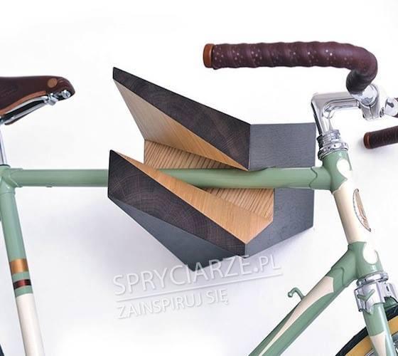 Wieszak drewniany na rower