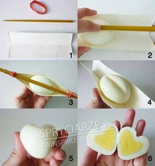 Sposób na jajko w kształcie serca