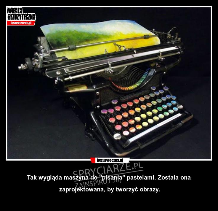 Maszyna di pisania która tworzy obrazy