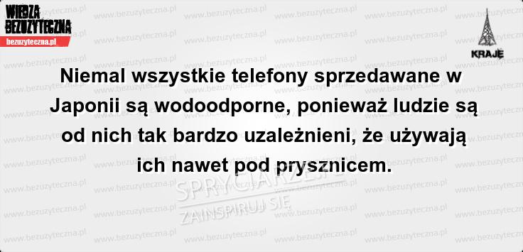 Wodoodporne telefony jako standard