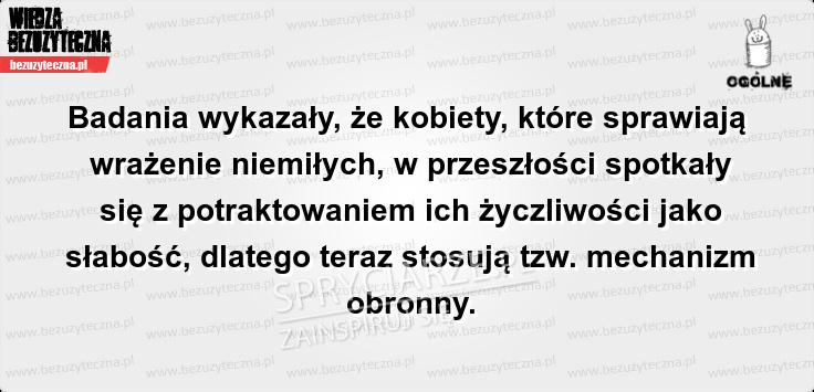 Mechanizm obronny kobiety