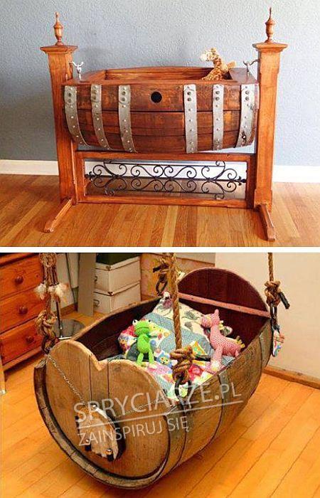 Piracka kołyska dla dziecka