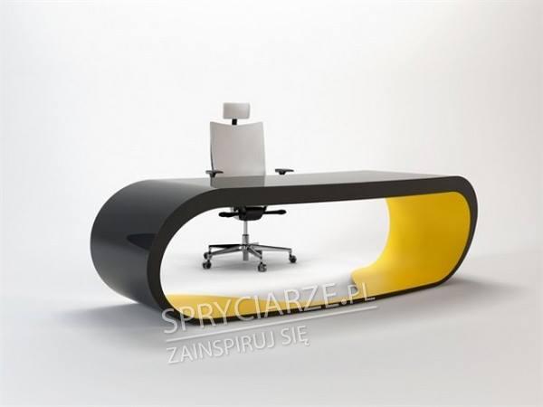 Nowoczesne biurko w minimalistycznym i futurystycznym stylu