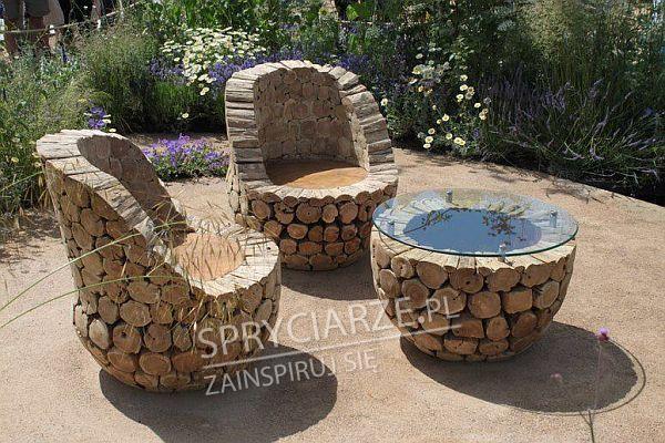 Meble ogrodowe i pomysł na wykorzystanie drewna