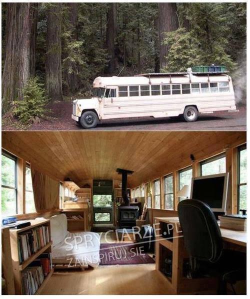 W pełni wyposażony dom z autobusu