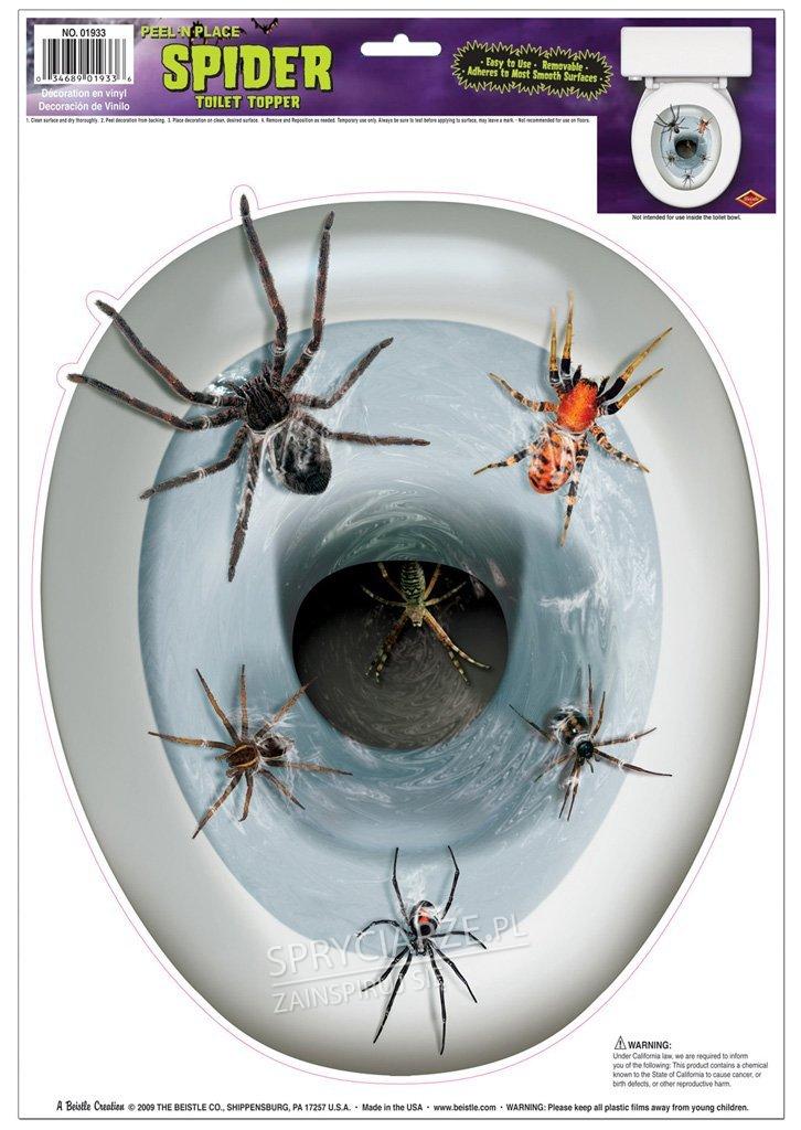 Naklejka na sedes dla arachnofobików