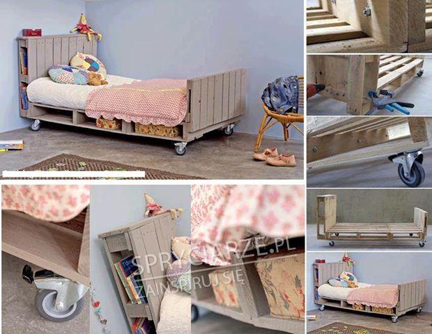 Pomysł na łóżko z drewnianych palet