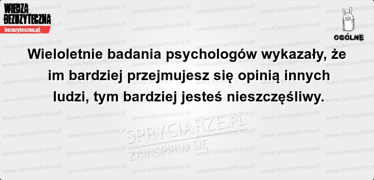 Nie przejmuj się opinią innych