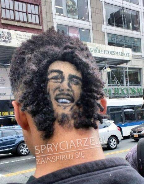 Bardzo nietypowa fryzura - Bob Marley?