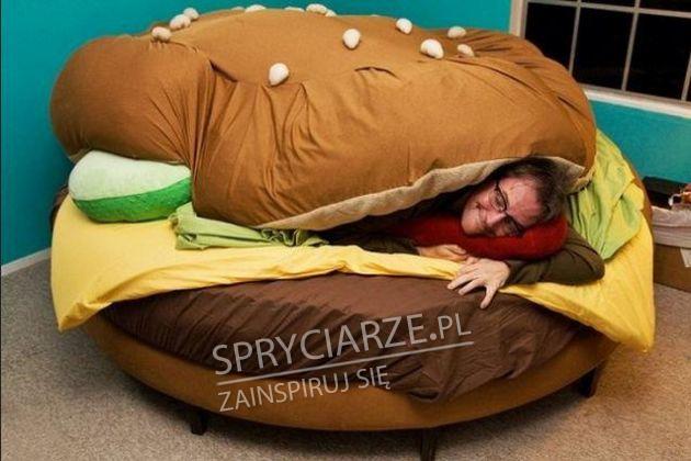 Łóżko w kształcie hamburgera