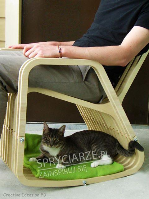 Krzesło z miejscem dla kota