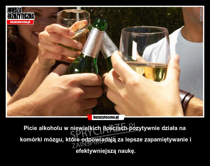Niewielkie dawki alkoholu