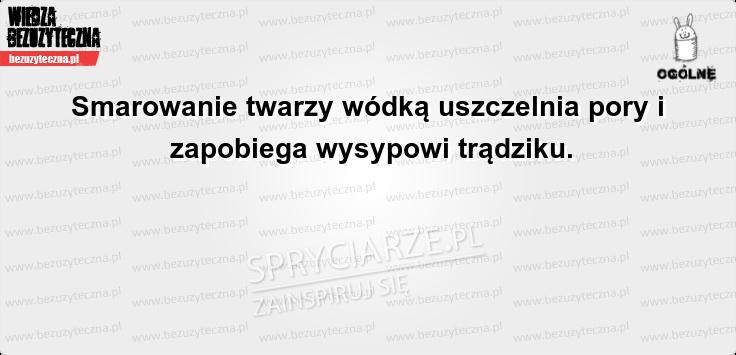 Wódka na problemy z trądzikiem