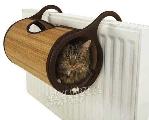 Ciepły domek dla kota na zimowy sezon