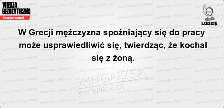 W grecji mezczyzna spozniajacy