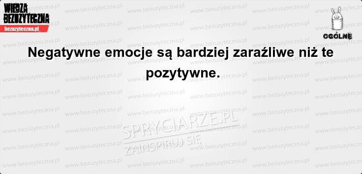 Zaraźliwe emocje